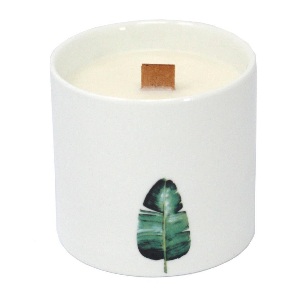 Wild Jasmine Scented Candle Soy Wax Wooden Wick