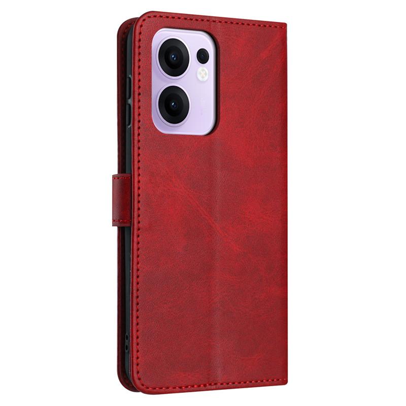 Magnetic Flip Cover Leather Case For OPPO Reno13 F Reno12 FS Reno 11F 12F 13F 11 12 13 Pro 5G Cases Solid Color Skin Wallet Bags