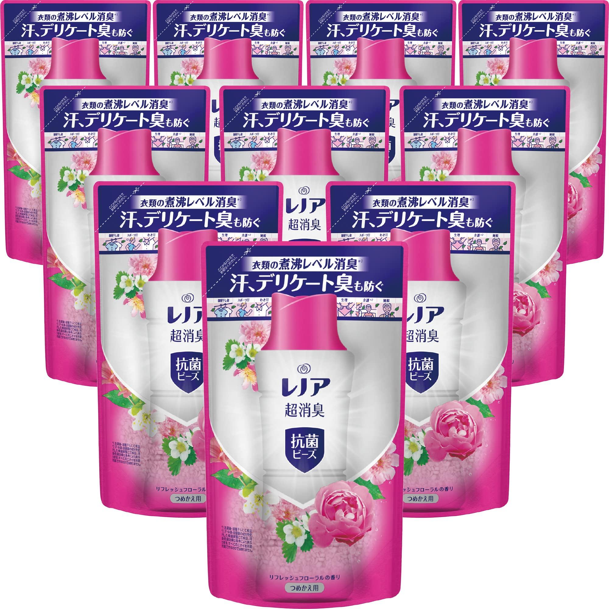 

Lenor Super Deodorizing Antibacterial Beads Refreshing Floral Refill 430 мл x 10 пакетиков [Распродажа коробок]