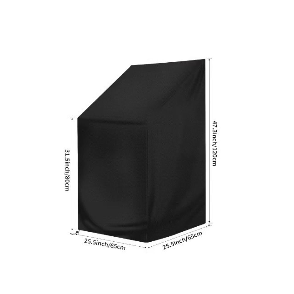 Anti-UV Chair Covers 210D Oxford Fabric Stackable Chair Covers Furniture Protector  Garden Outdoor