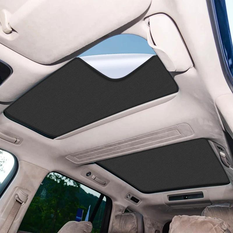 Car Anti-uv Electrostatic Adsorption Sunroof Sunshade For SERES AITO M8 2025-Present Suede Fabric Auto Heat Insulation Skylight
