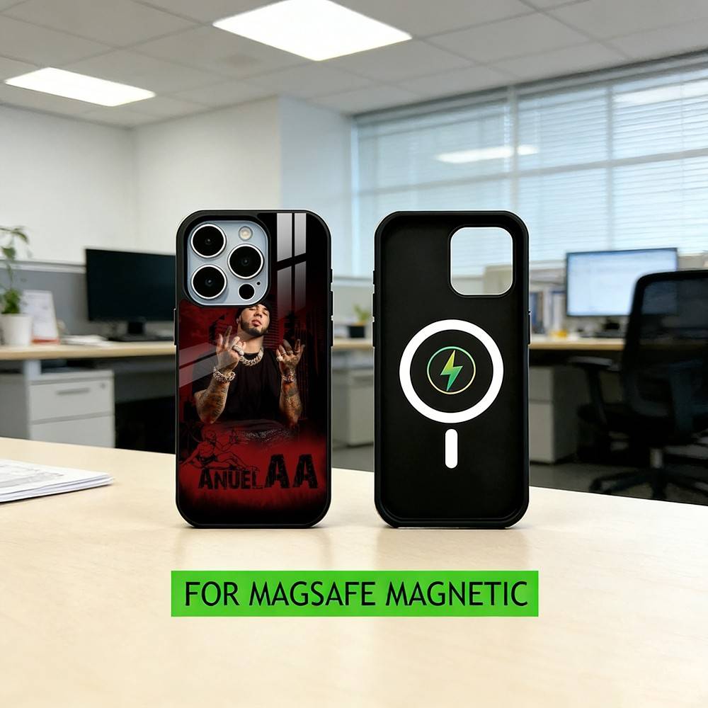 Real Hasta La M-Muerte Anuel Phone Case For iPhone17,16,15,14,13,12,11 Plus,Pro Magnetic For Magsafe Wireless Charging