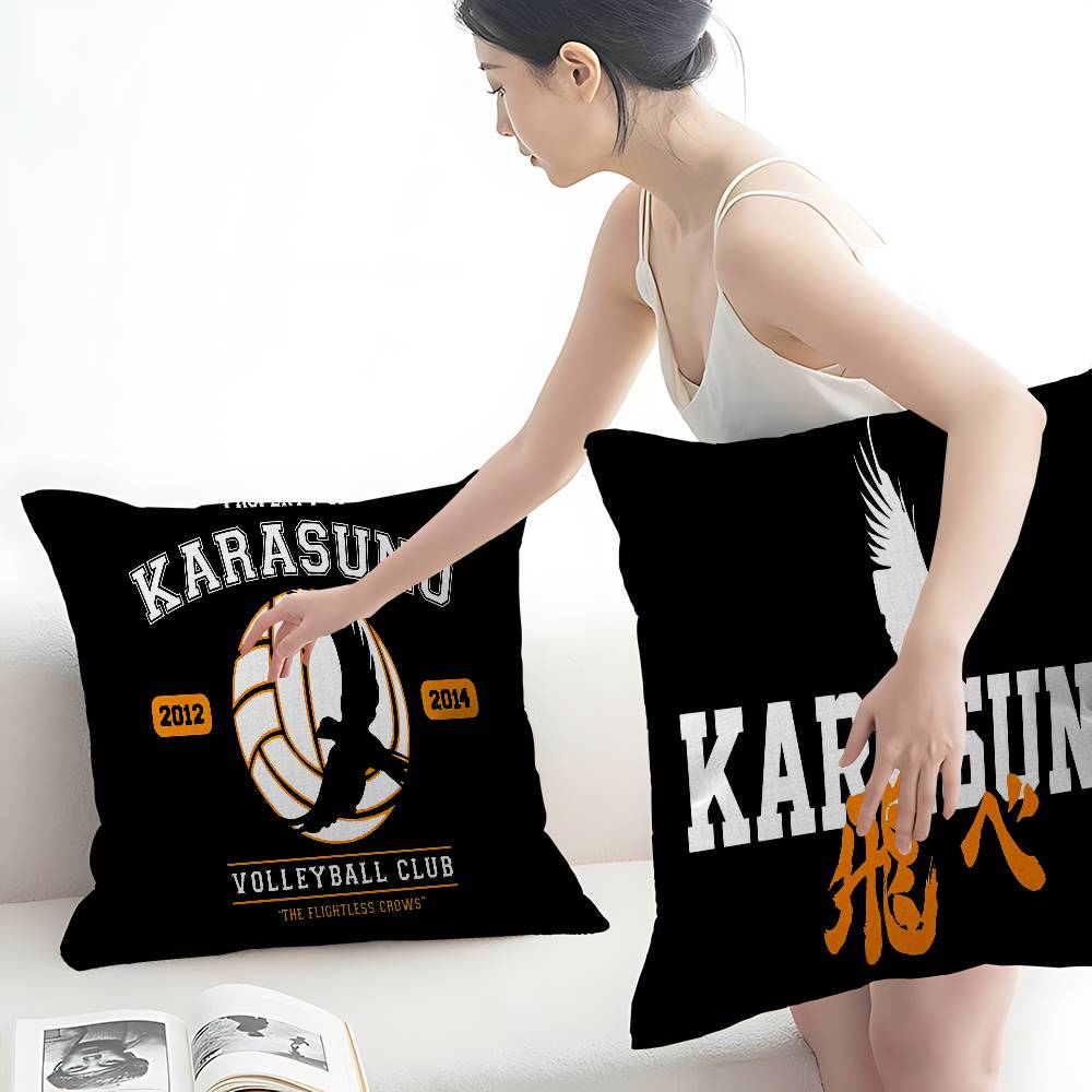 Cartoon K-Karasuno Kissenbezug Dekokissen Sofa Heimdeko Hülle Kissenbezüge