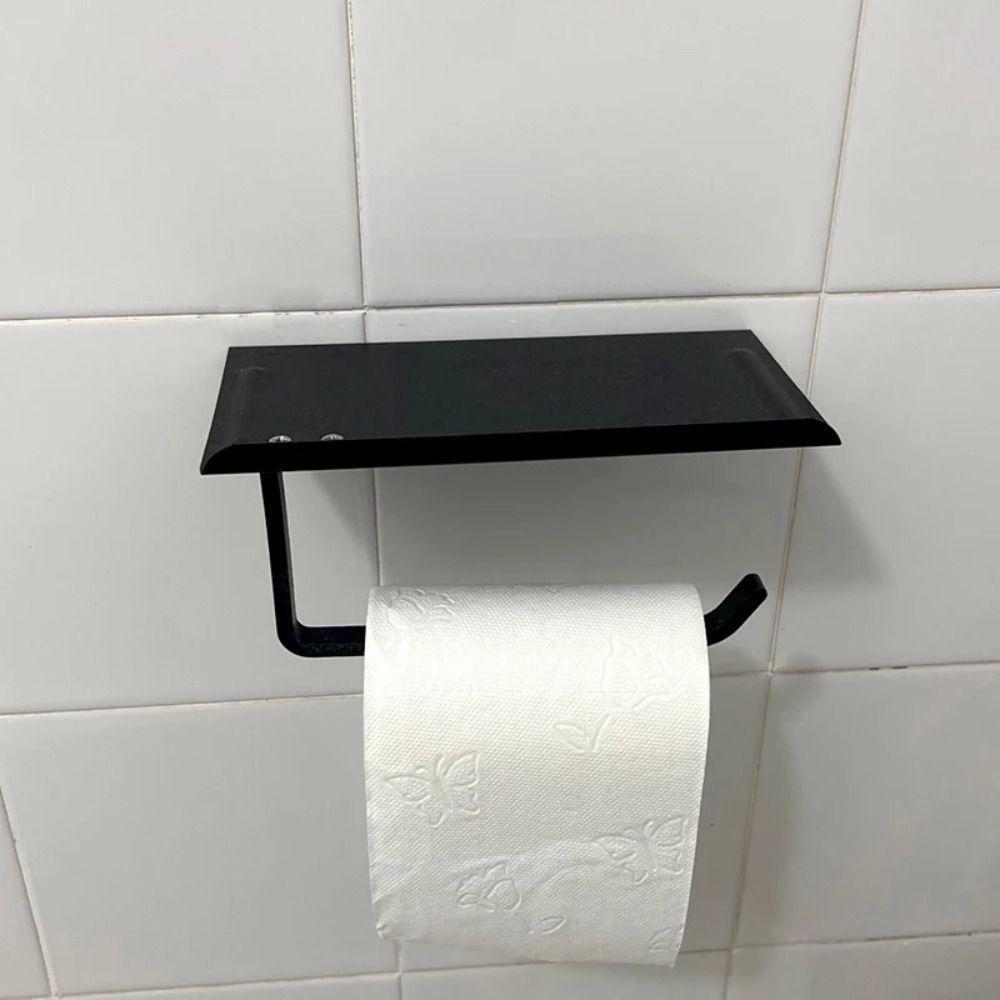With Tray Toilet Paper Holder Wall Mounted Tissue Holder Roll Paper Towel Holder  Hotel