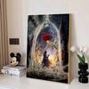 Disney 5D DIY Diamond Painting, Beauty and The Beast Magic Rose Theme Illustration Embroidery Mosaic Cross Stitch Home Decor Gift Crafts