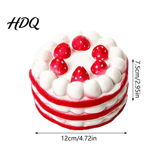 Stress Relief Gift Simulated Cake Squeeze Toy Soft Slow Rising Rainbow Layer Classroom Reward Slice Sensory for Adults Kids