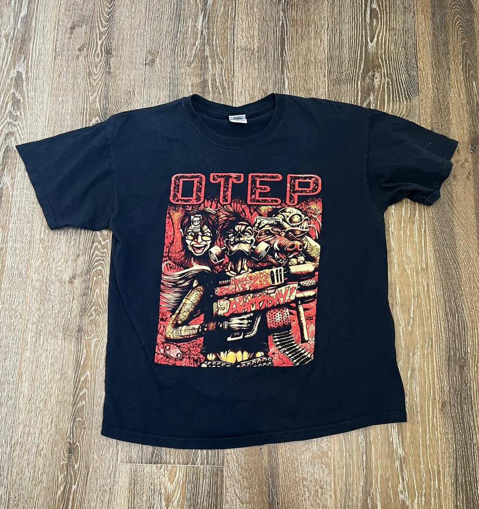 Vintage OTEP Dead Stock Band Black Shirt Unisex Concert S to 5XL AR415 Unisex T-Shirt XXXXL