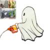 Handmade Ghost Plant Stake Cute Watering Ghost Planter Stake with Water Can Halloween Metal Yard Art for Outdoor Patio Lawn Garden Pot Decor