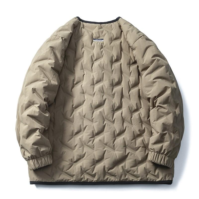 Unisex Reversible Winter Down Jacket 90% White Duck Warm Loose Fit Outdoor Casual Coat
