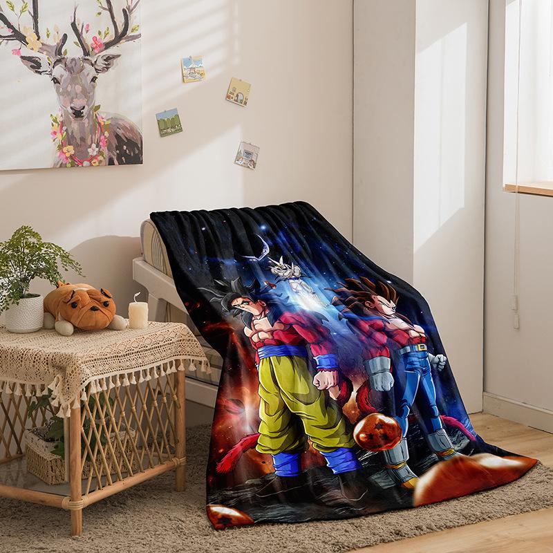 Cartoon Dragon Ball Wukong Series Double-Sided Flannel 3D Digital Printing Blanket Blanket
