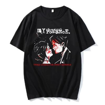 Horký Výprodej Párová Trička My Chemical Romance Mcr Dead Emo Populární Styl 100% Bavlna Trička Módní Vtipné Pohodlné Tričko