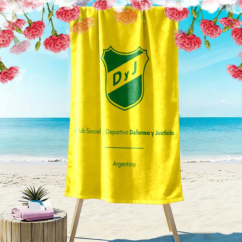 Defensa y Justicia Print Beach Towel, Large Soft Quick Dry Towel for Beach Camping Swimming