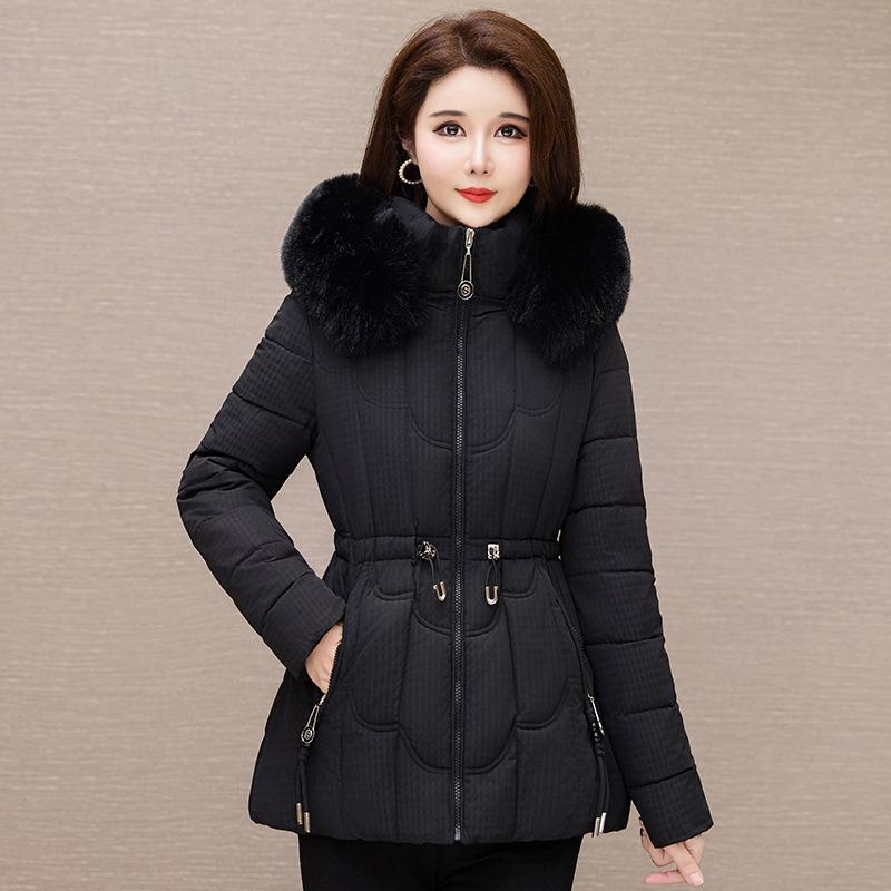 Winter Down Jacket Women Parkas Fashion High-Quality Warm Cotton Padded Coat Ladies Short Overcoat Hooded Overwear Tops