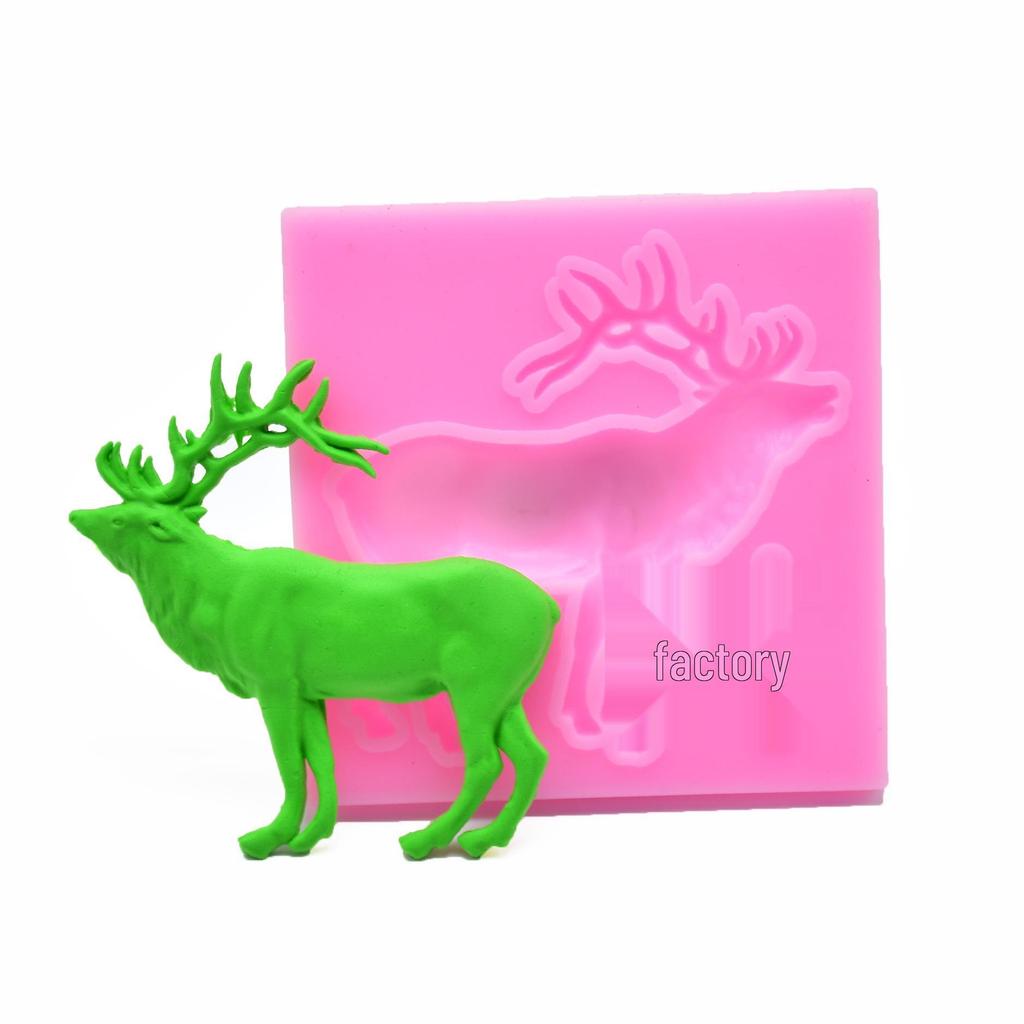 Christmas Reindeer & Snowflake Silicone Mold for Cake Decoration & DIY Baking