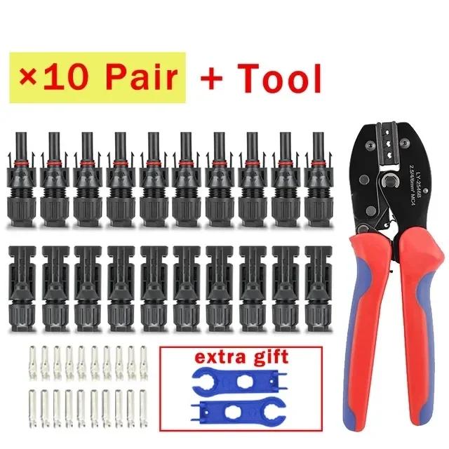 400/200/100/40/20/10 Pcs 1000V 30A Solar Connector Kit Connectors for Solor Panel