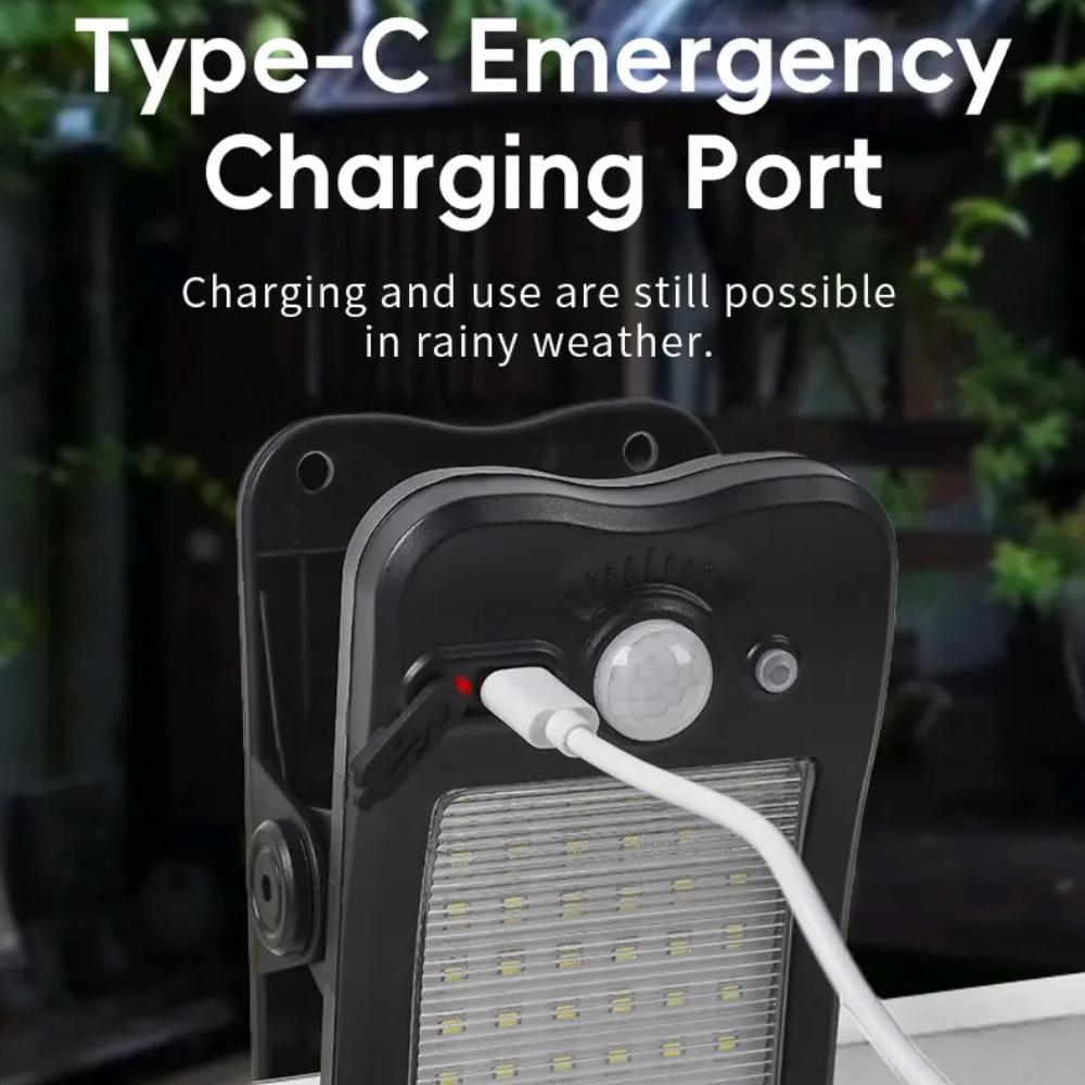 Clip-on LED Solarleuchte Smart Human Induction Outdoor Gartenleuchte Wasserdichte Außenlampe für Zelt Garage Hof Hohe Helligkeit