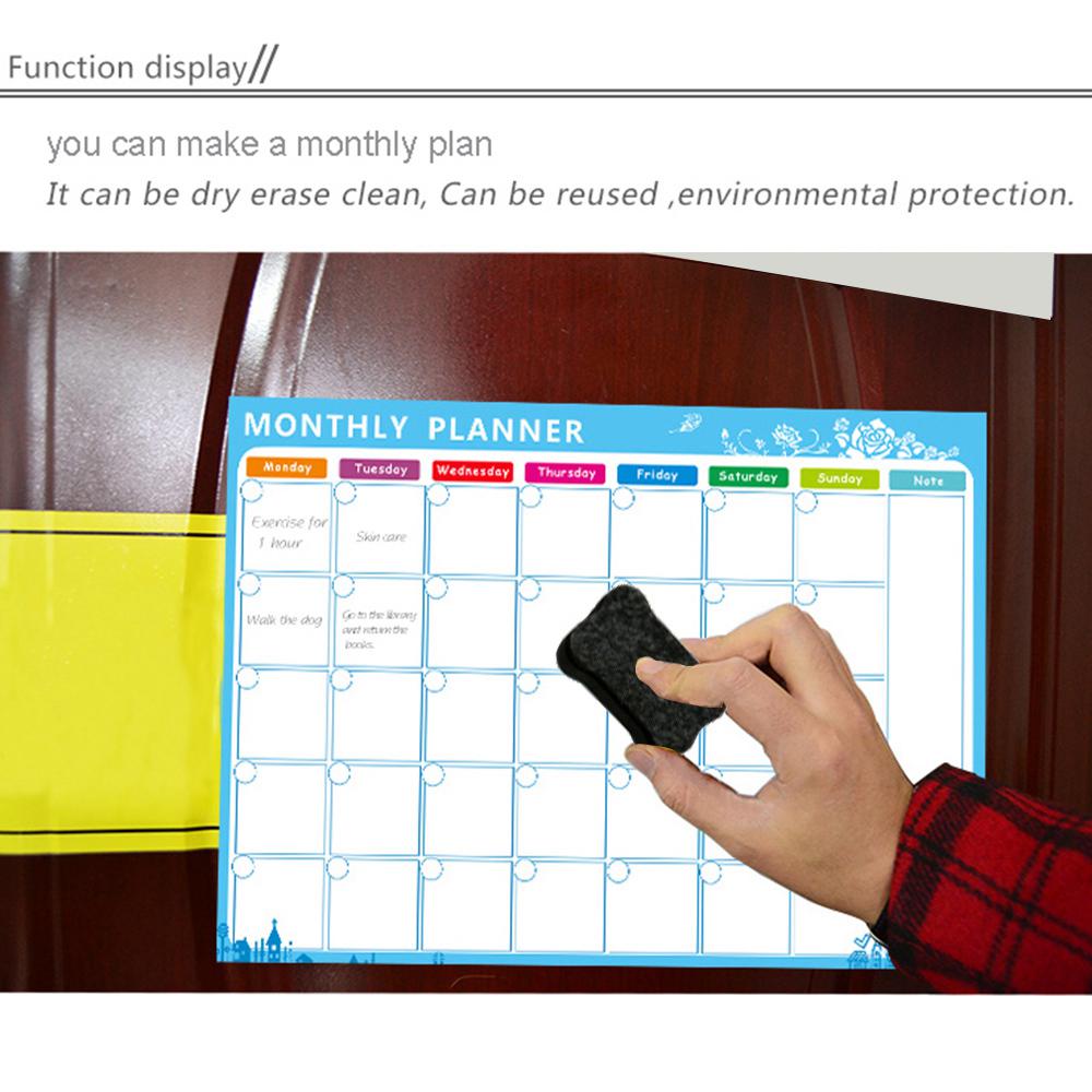 Manyetik Beyaz Tahta Kuru Silme Tahta Mıknatısları Buzdolabı Buzdolabı Yapılacaklar Listesi Aylık Günlük Planlayıcı