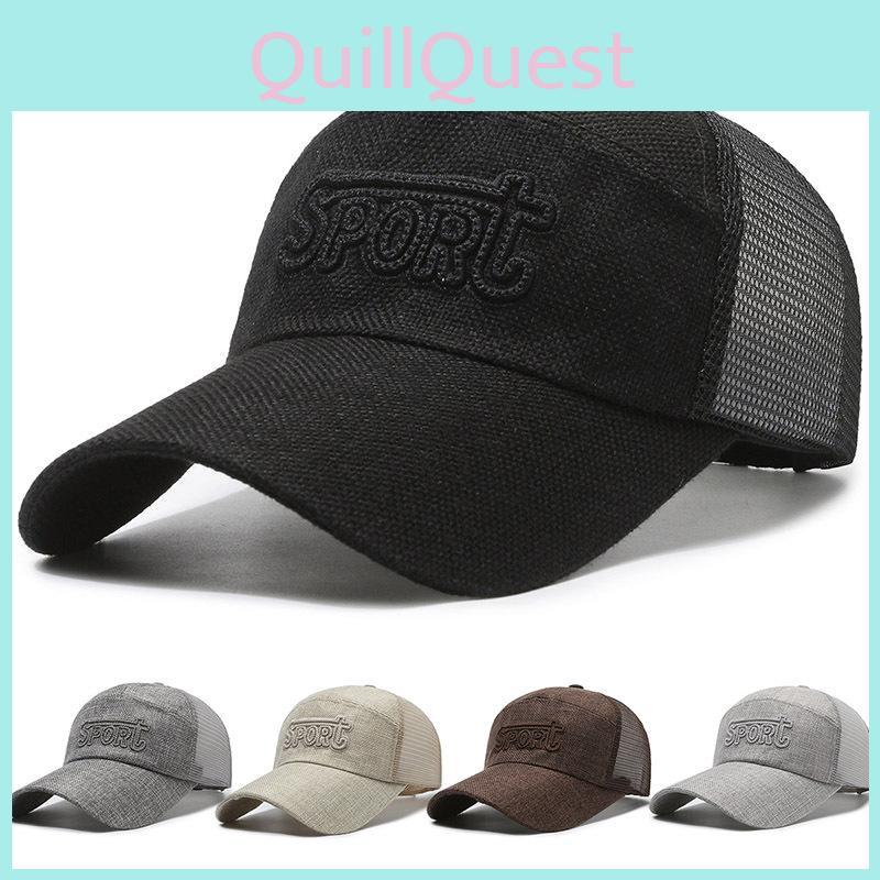 Letter Sport Embroidery Baseball Cap Sun Protection Breathable Hat Gift Outdoor
