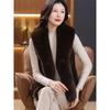 Imitation mink velvet fur jacket women's short vest vest vest autumn and winter mother's red fur vest cardigan