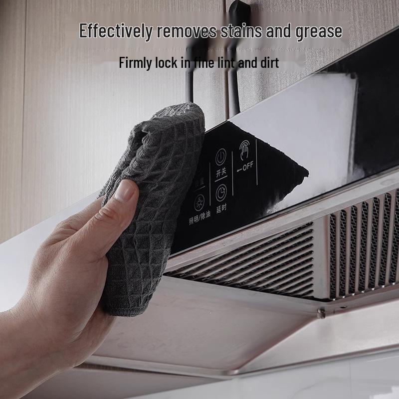 Absorbent Lint-Free Waffle Weave Dishcloth: Non-Stick, Easy Clean, Perfect for Kitchen, Table & Dishwashing