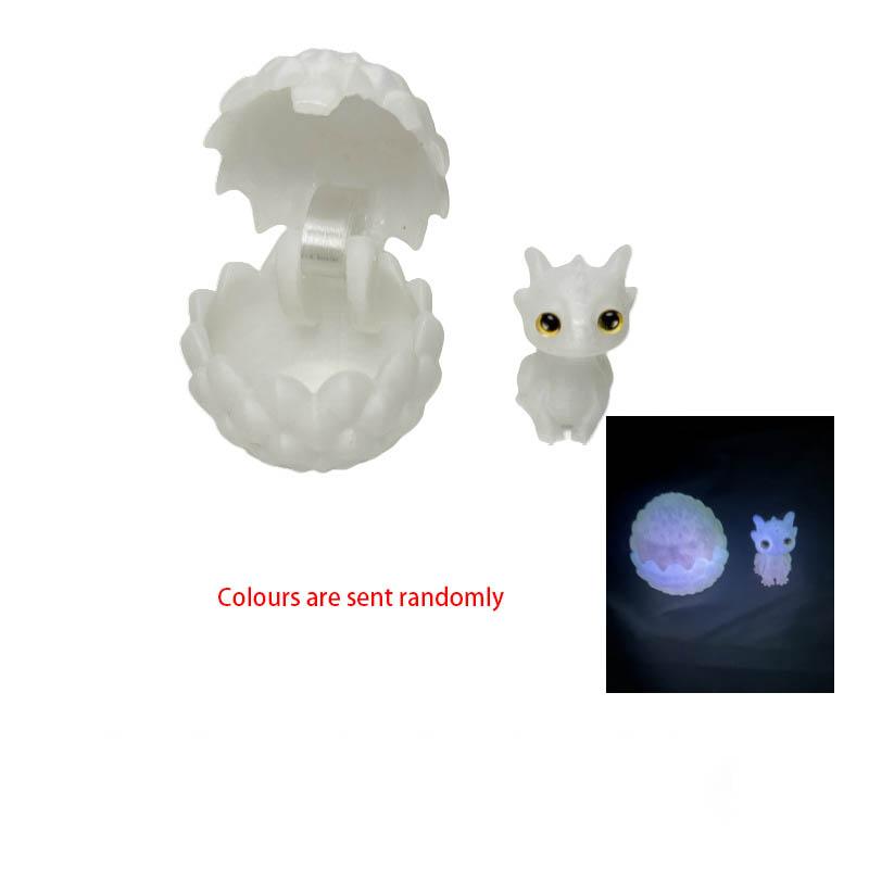 

New 3D Printing Flip Cover Cute Little Dragon+Dragon Egg Set Simulation Dragon Egg Toy Model Desktop Ornament Kids Birthday Gift