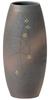 Marui Pottery Shigaraki Ware Hechimon Vase, Large Ceramic Flower Vase with Gold-Painted Pressed Flowers, Approximately 25cm Tall, Gift, Present, Celeb