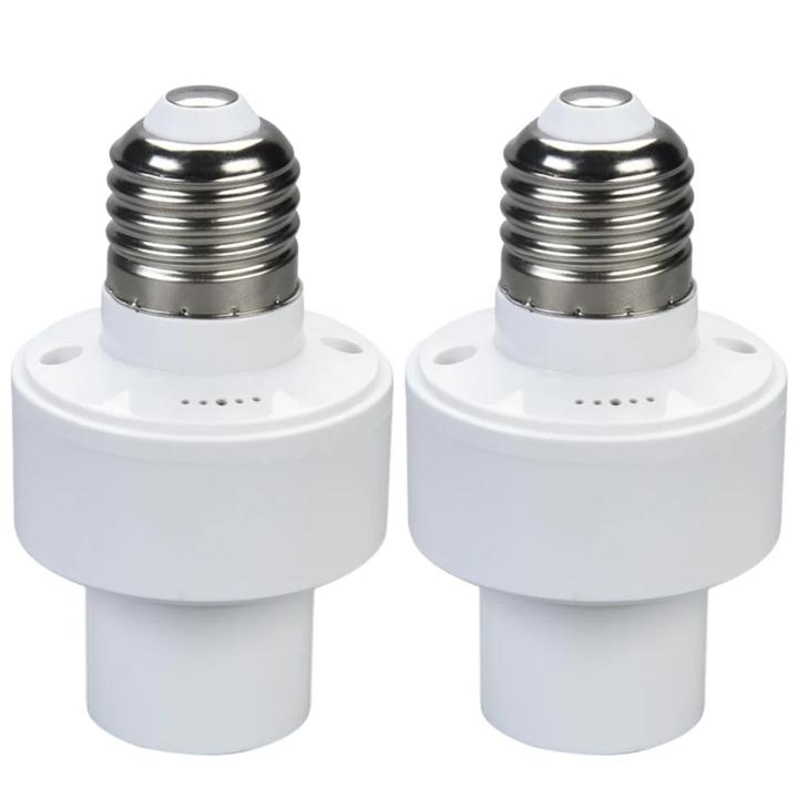 1/2PCS Offline Intelligent Voice Lamp Head Socket Adapter LED Lamp Holder Universal E27 Voice Control Work Home Night Light Head