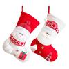 Christmas Stockings 19 Inch Large 3D Santa Claus/Snowman Knit Stockings Fireplace Hanging Gift Bag for Xmas Party Decoration