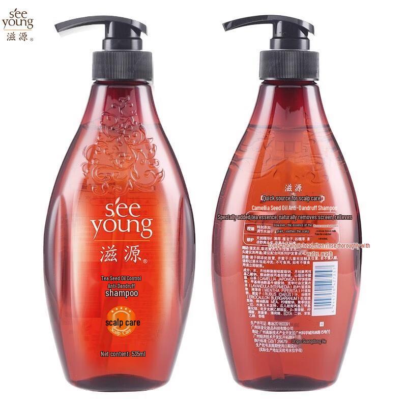 

Ziyuan Шампунь для контроля жирности и против перхоти с маслом семян камелии, без силиконов