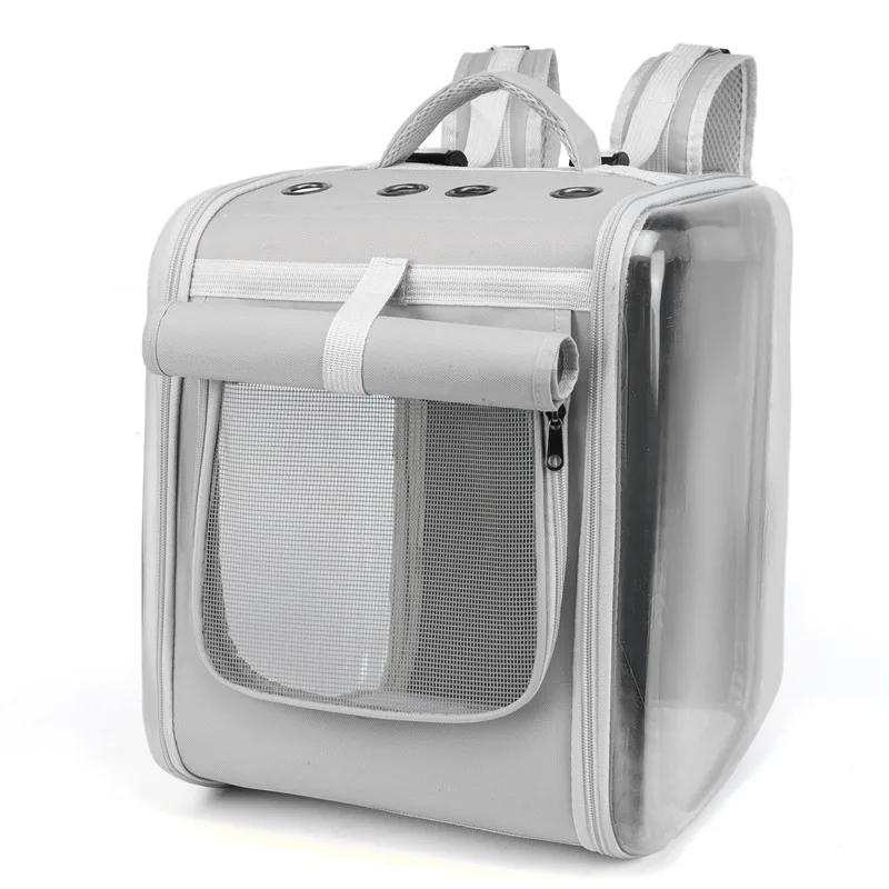 Transparent Dogs Cats Carriers Breathable Backpack Acrylic Space Capsule Puppy Kitten Bag Outdoor Travel Portable Pet Supplies