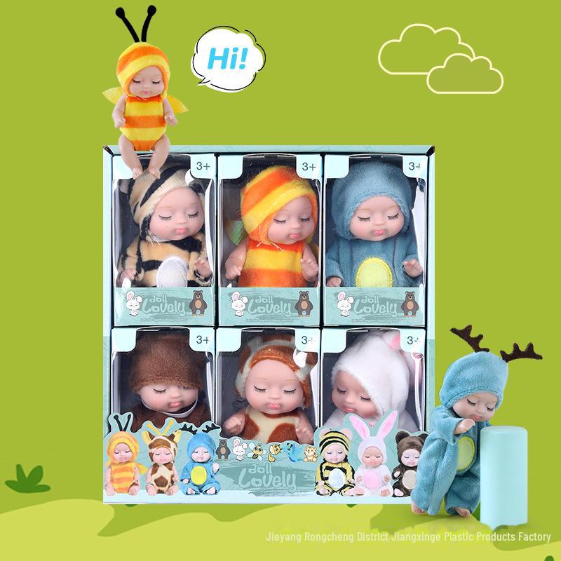 Cross-Border Reborn Animal Sleeping Doll - Mini BJD Princess Toy for Kids