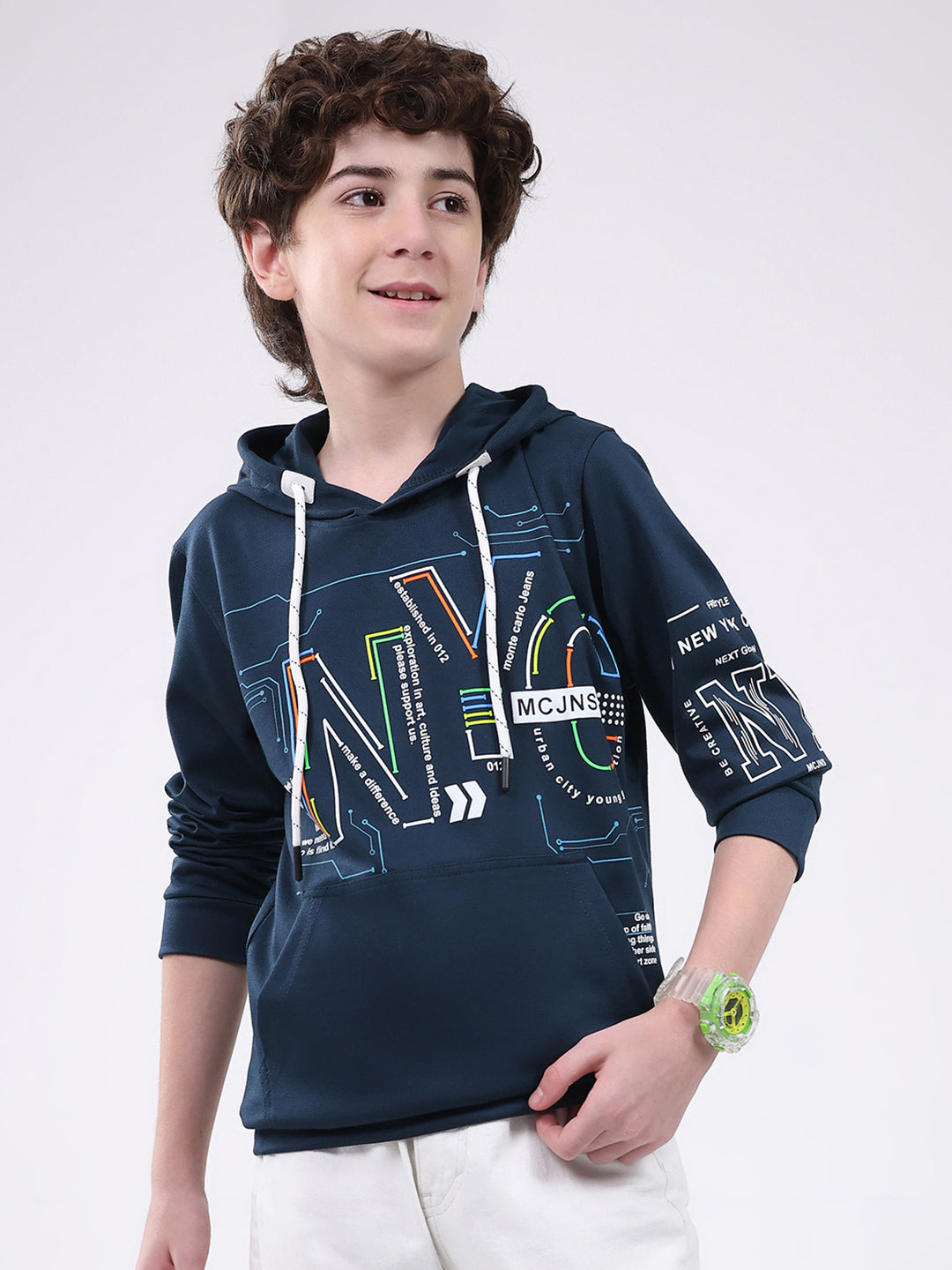 Monte Carlo Boy Regular Fit Teal Tshirt 5-6 Years