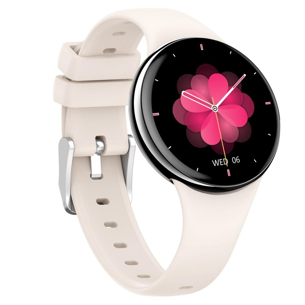 Rainbuvvy DM75 damski inteligentny zegarek połączenie Bluetooth tętno monitorowanie snu monitor zdrowia wykwintny zegarek z naszyjnikiem typu Halter