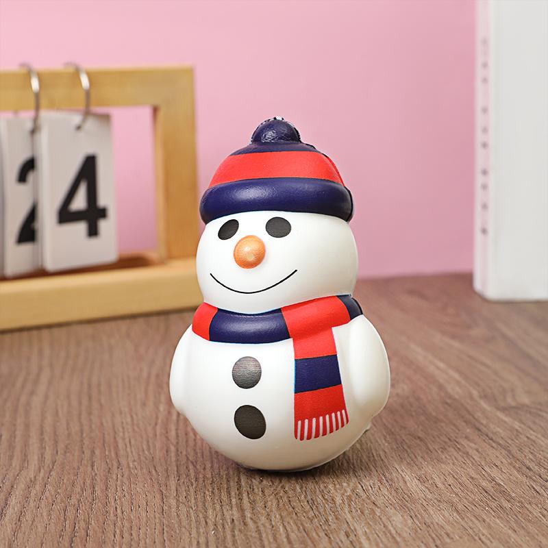 4/1pcs Christmas Anti-Stress Relief Toy Santa Claus Xmas Tree Squeeze Bounce Toy Kids New Year Gift 2025 Christmas Party Decor