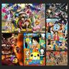 One Piece Thema Hintergrund Wandbehang Poster Anime Gruppe Figur Charakter Poster Schlafzimmer Hintergrund Stoff Deko Poster