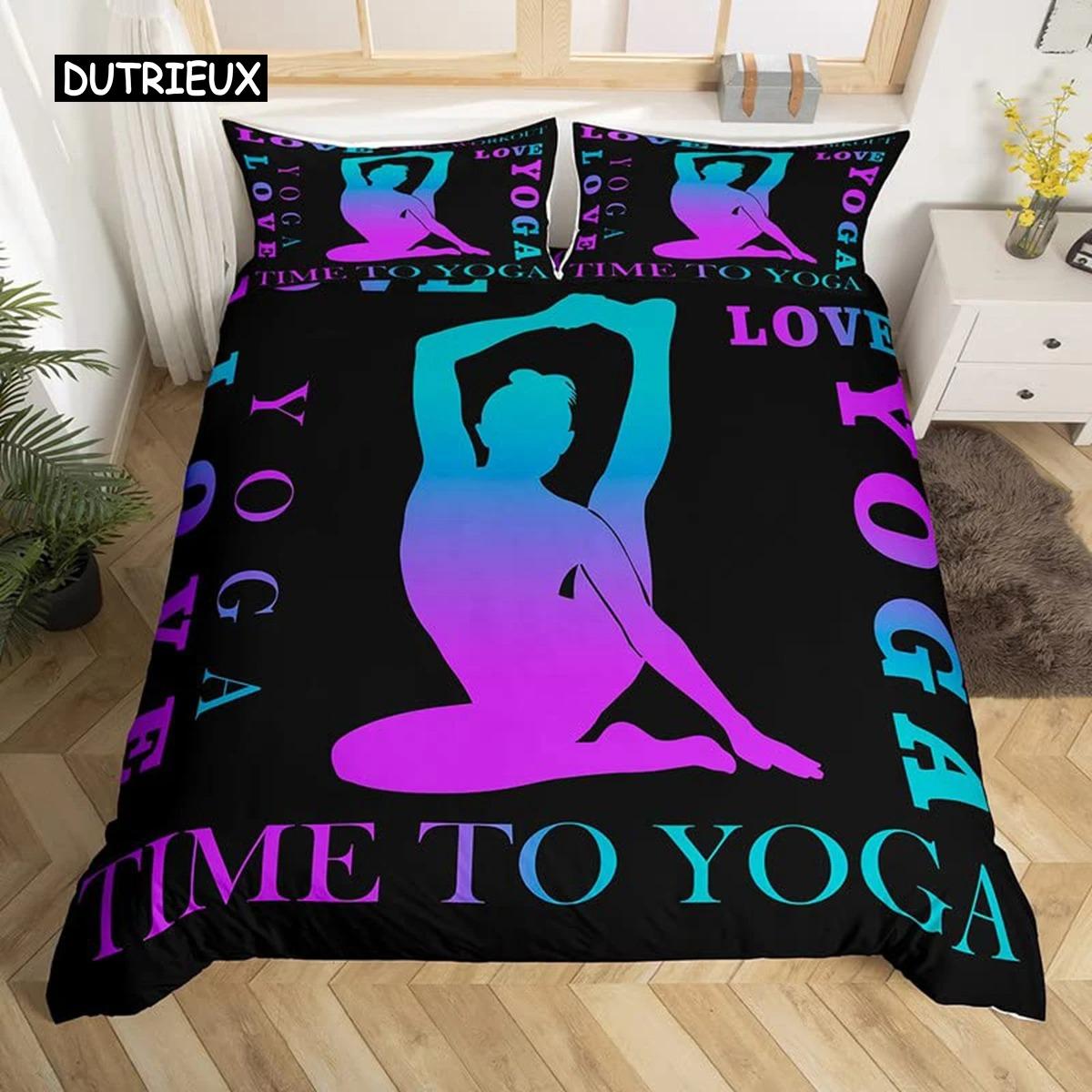 

Comforter Ballet Love Gymnastics Bedding Set Polyester Dancer Musical Comforter Cove Comforter (quilt)-EU Single(135*200cm)3pcs