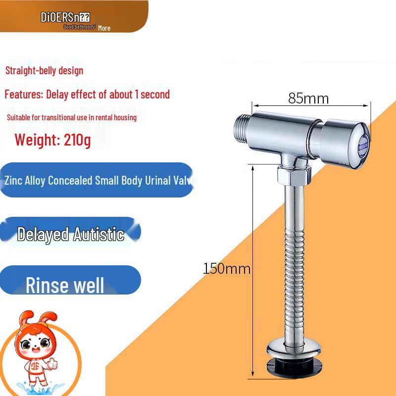 Manual Press Delay Urinal Flush Valve