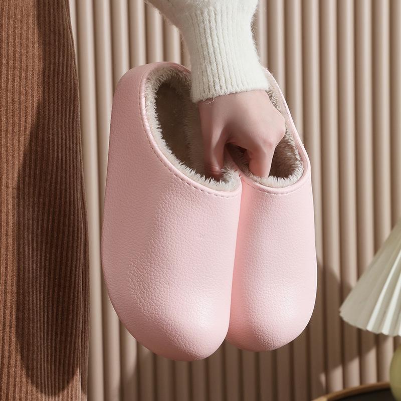 Women's Indoor Warm Slippers with Plush Slippers Winter Shoes Home Slippers