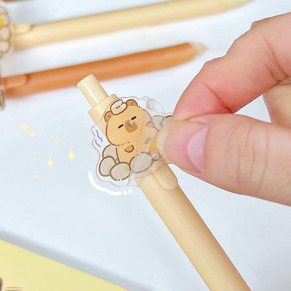 Creative Capybara Press Gel Pens Cartoon Anime Writing Supplies  Kids Toy Gift