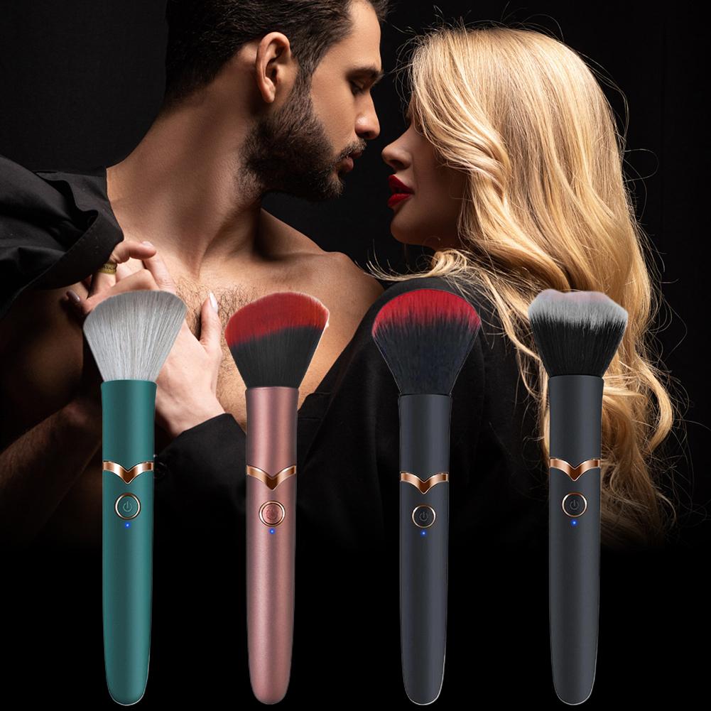 Electric Multi-Function Soft Fluffy Portable Foundation Brush Vibration Makeup Brush Rechargeable Detail Makeup Tool