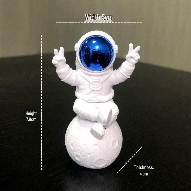 Kleiner Astronauten-Anhänger - Weltraummann-Dekoration für Wohnzimmer, Zuhause, Weinschrank oder als Einweihungsgeschenk