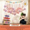 Xiaohongshu First Birthday Balloon Decoration Set for Boys and Girls: Party Background Scene Arrangement