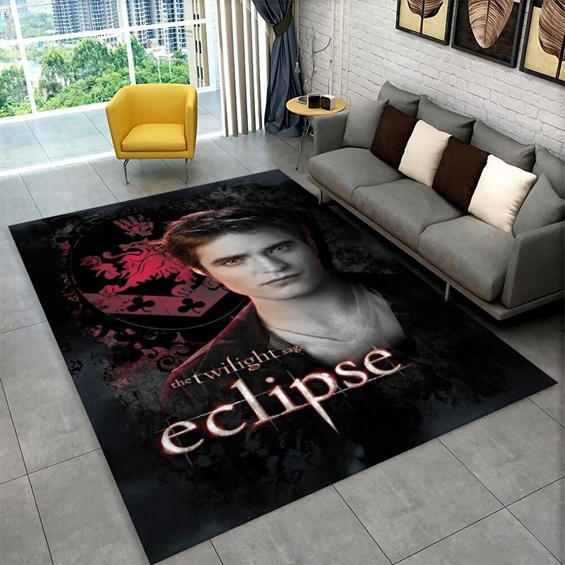Classic Twilight Saga Edward Bella Carpet Rug for Playroom Bedroom Living Room Sofa Home Decor,kid Area Rug Non-slip Floor Mat