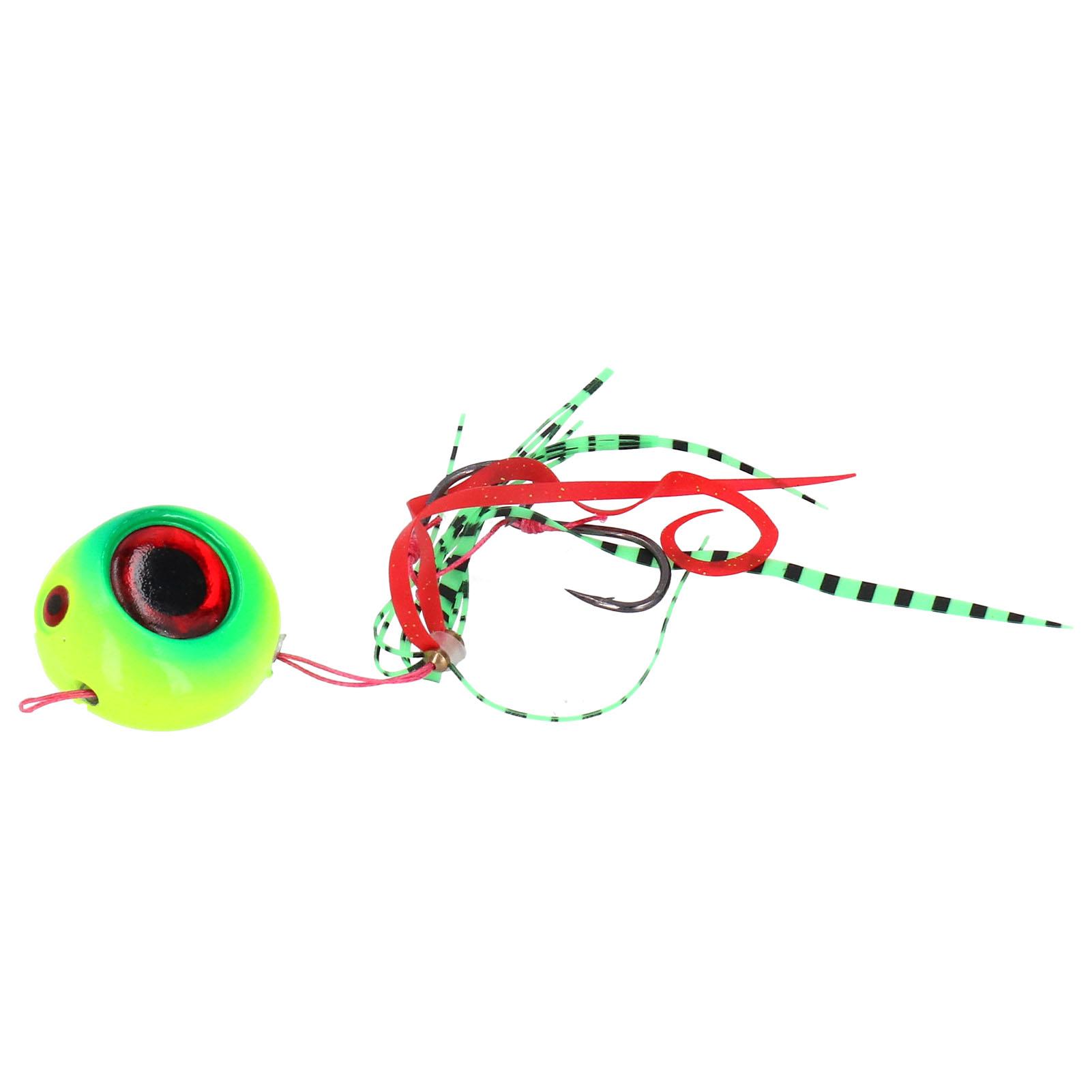 

150g Fishing Lure High Carbon Steel 3D Eye Artificial Baits for River Sea Lake FishingYellow Green