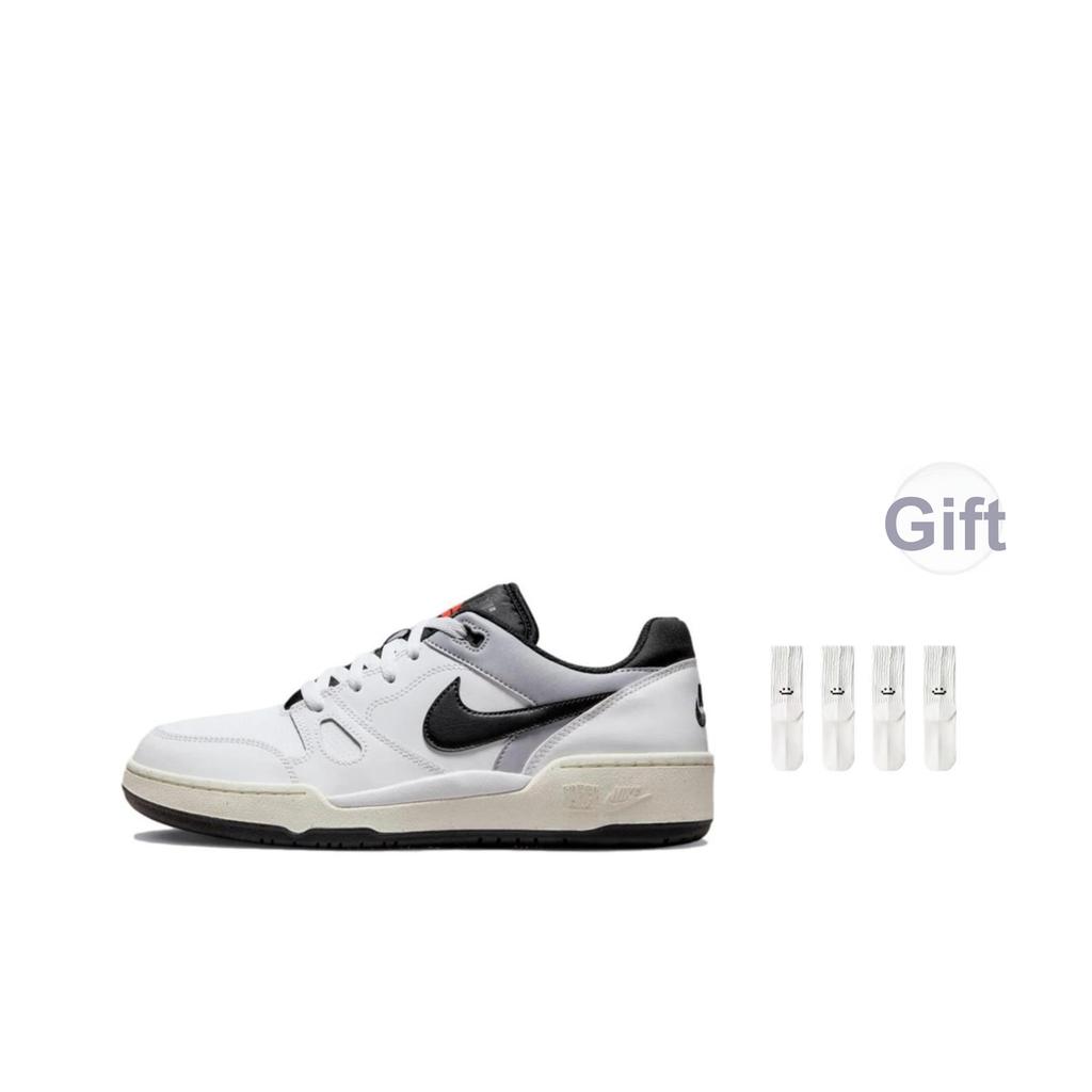 Nike Full Force Düşük Beyaz Siyah Erkek Spor Ayakkabı Kalaylı Yelken FB1362-101
