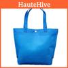 Classic Design Foldable Button Shopping Bag For Women Reusable Tote Pouch Handbag