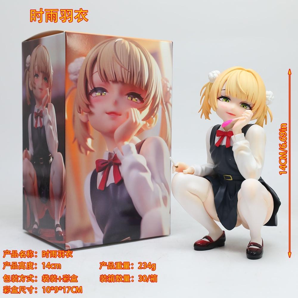 14cm Vtuber Shigure Ui Anime Figure Virtual Youtuber Figures Model Pvc Statue Collection Dolls Desk Decoration Toy Birthday Gift no box