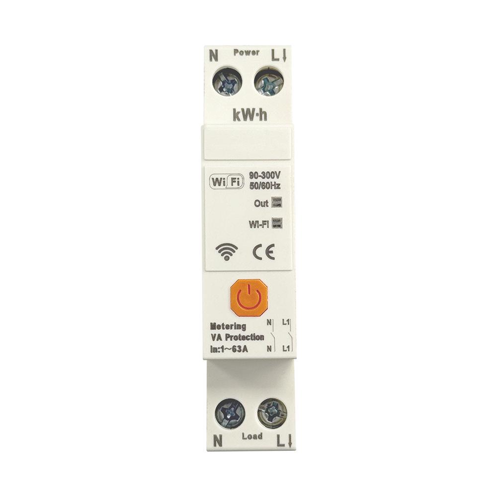 16A Smart WiFi Circuit Breaker with Remote Control, Timer, and Leakage Protection