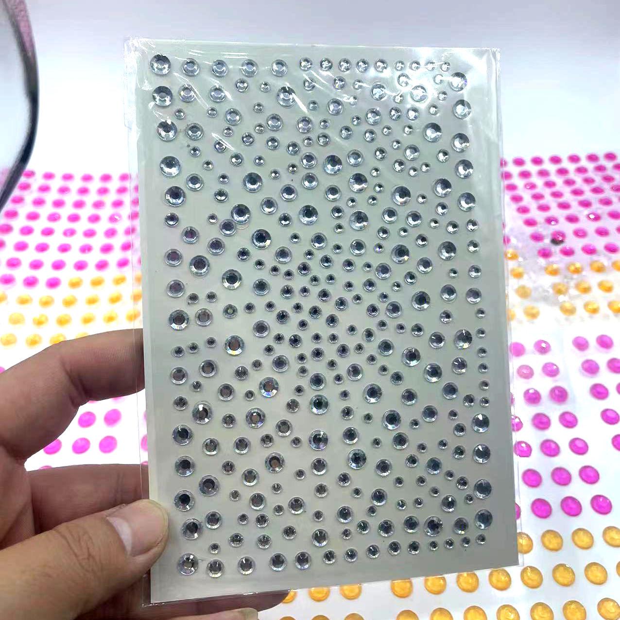 

Creative DIY Gem Face Stickers for Music Festivals and Concerts 11x16 cm