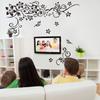 Beautiful Butterfly Vine Flower Vinyl Wall Decals Featuring Stylish Plant Theme For Home Enhancement